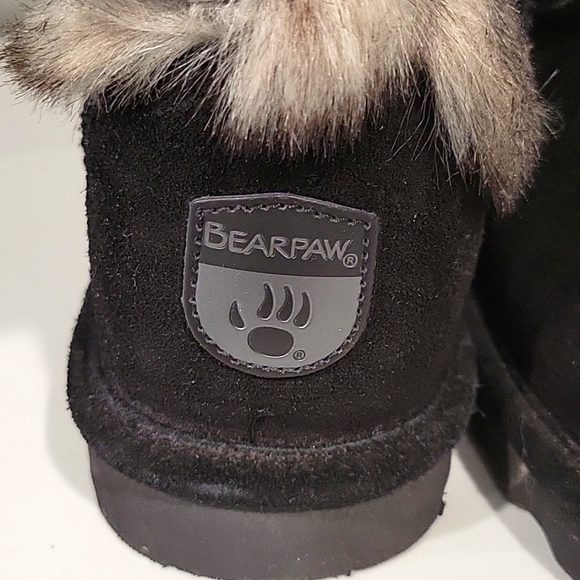 BearPaw Boots Black Women's Size 7 - Like New Barley Worn - Picture 4 of 8